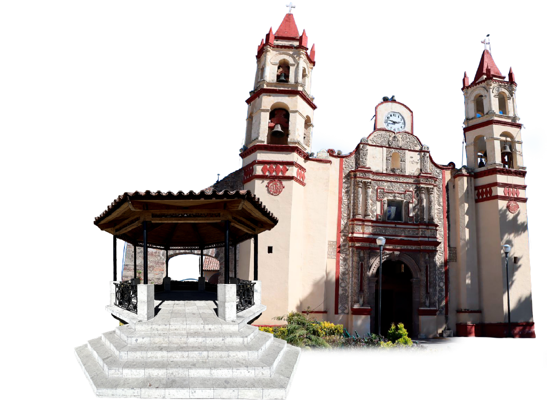 Iglesia y kiosco